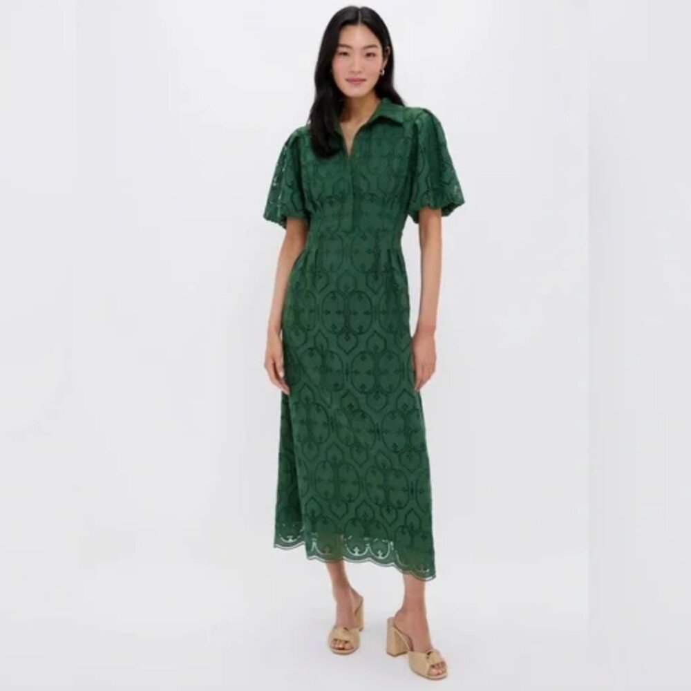 TUCKERNUCK Green Eyelet Delaney Dress | XL